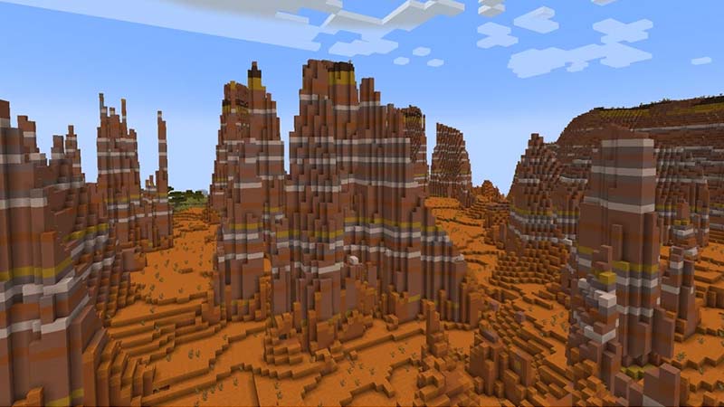 Eroded Badlands In Minecraft: All About The Biome weather, mobs, materials & more