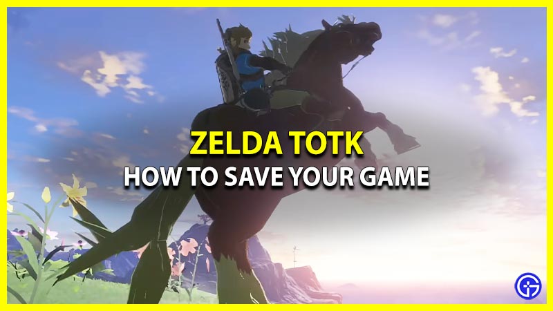 How to Save Your Game in Zelda Tears of the Kingdom Progress Save File