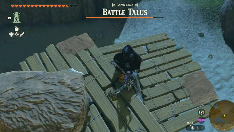 Battle Talus In Zelda (Tears of the Kingdom) TOTK