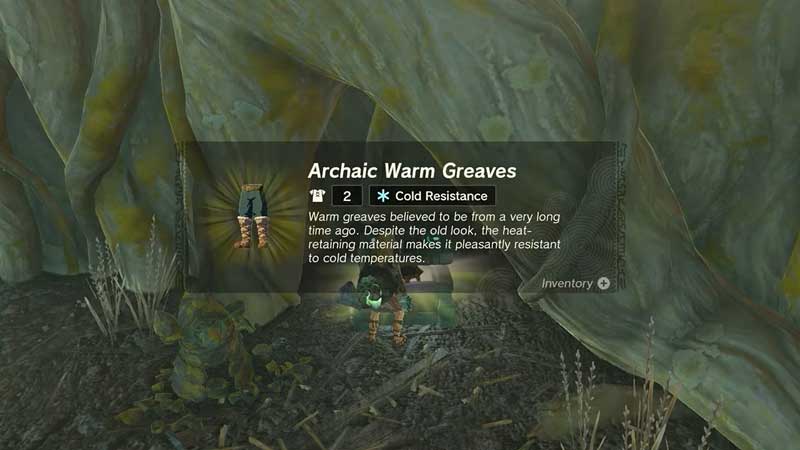 How to get Archaic Warm Greaves in Zelda TOTK