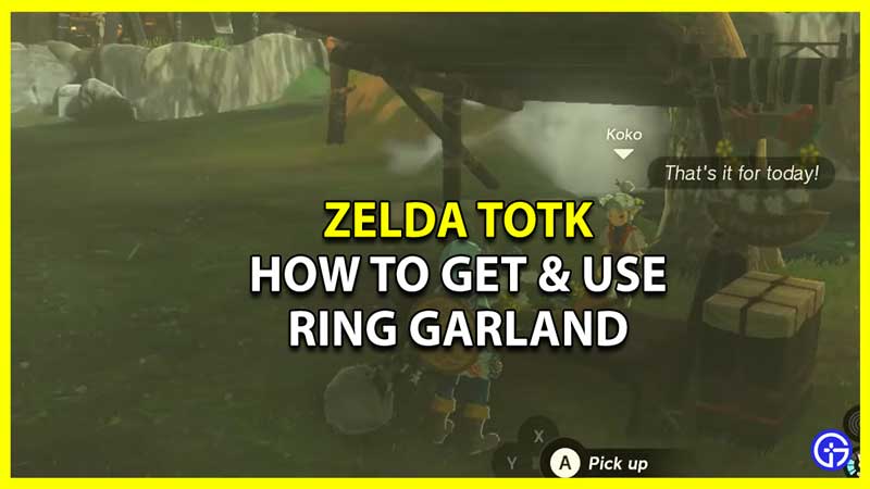 How to Get Ring Garland in Zelda Tears of the Kingdom
