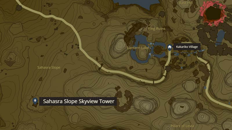 Kakariko Village Map Location In Zelda: Tears Of The Kingdom