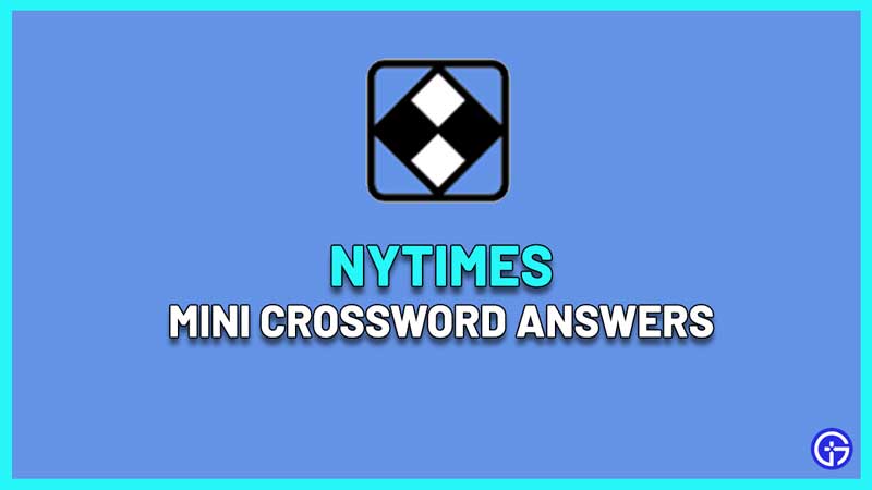 nyt mini crossword answers today