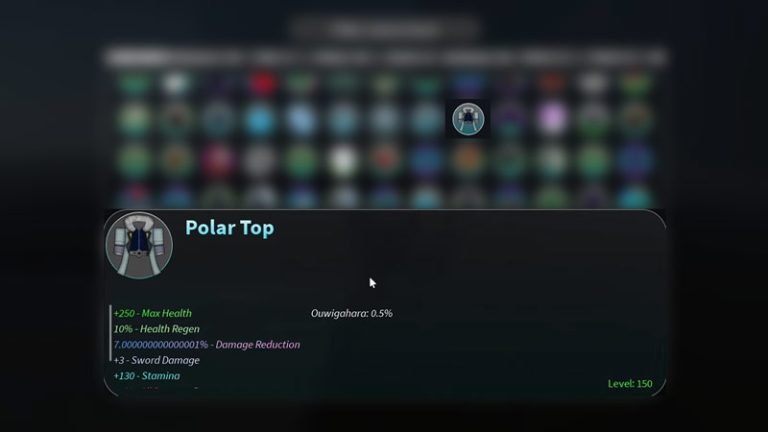 Project Slayers Polar Gear - How To Get Polar Top, Bottoms, Mask