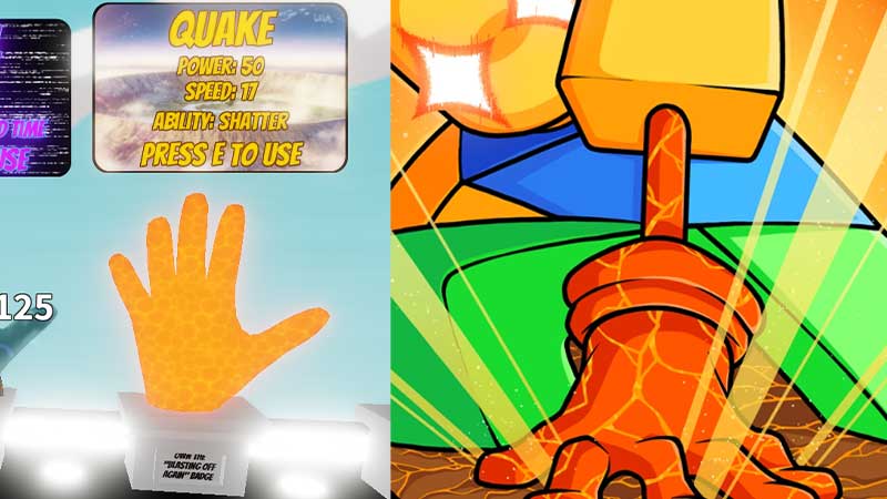 Unlock Blasting Off Again Badge to Get Quake Glove in Slap Battles