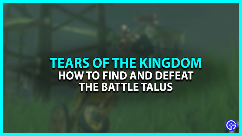 Battle Talus In Zelda (Tears of the Kingdom) TOTK