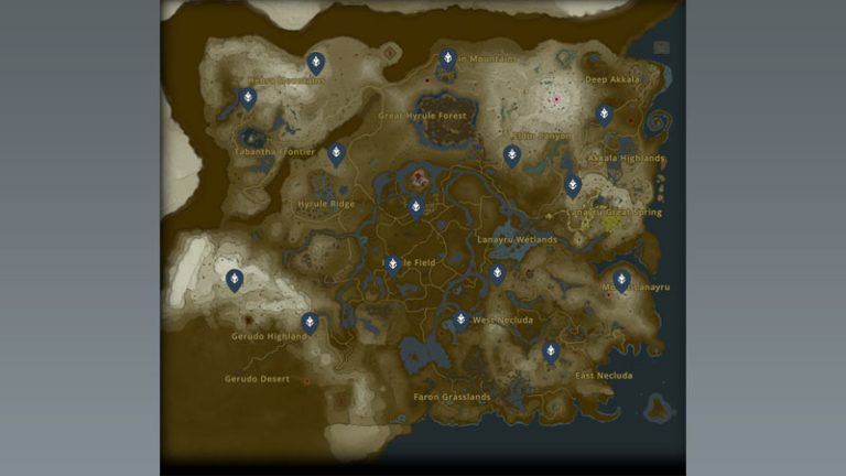 All Skyview Towers Location In Zelda TOTK (Map Coordinates)