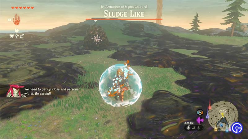 Zelda Tears of the Kingdom Sludge Like mini-boss fight