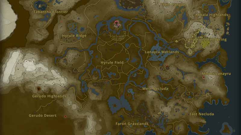 Zelda Tears of the Kingdom TotK Interactive Map