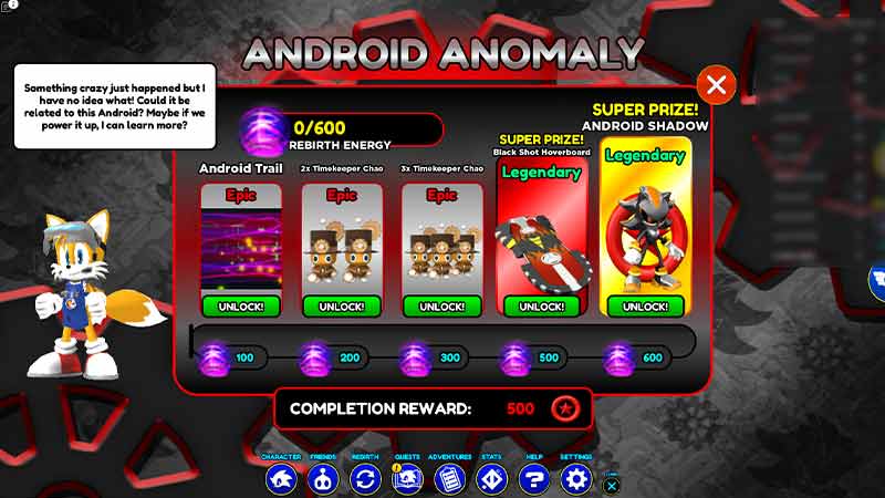 Android Anomaly Legacy, Sonic Speed Simulator Wiki