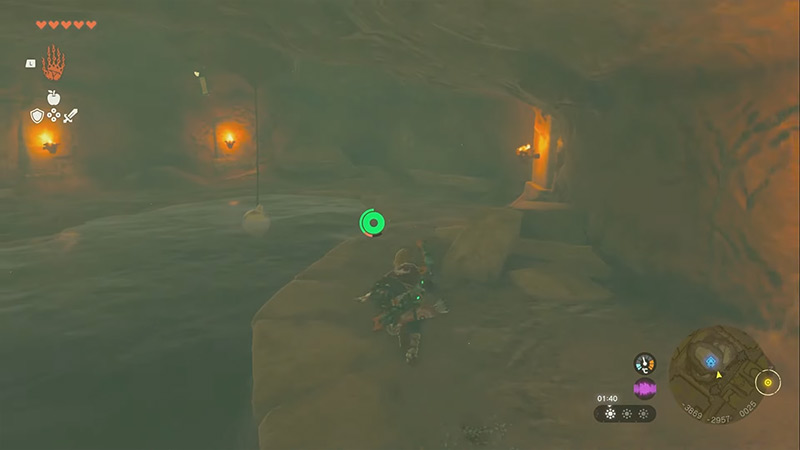 Ascend here to enter Gerudo Town Shelter