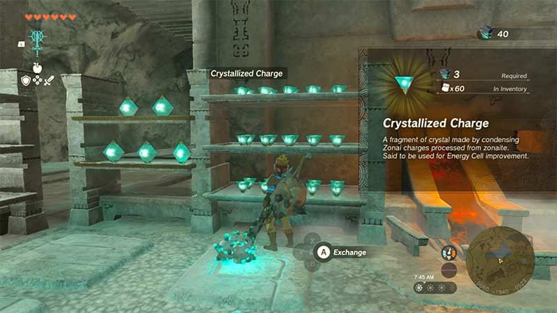 use crystallized charges