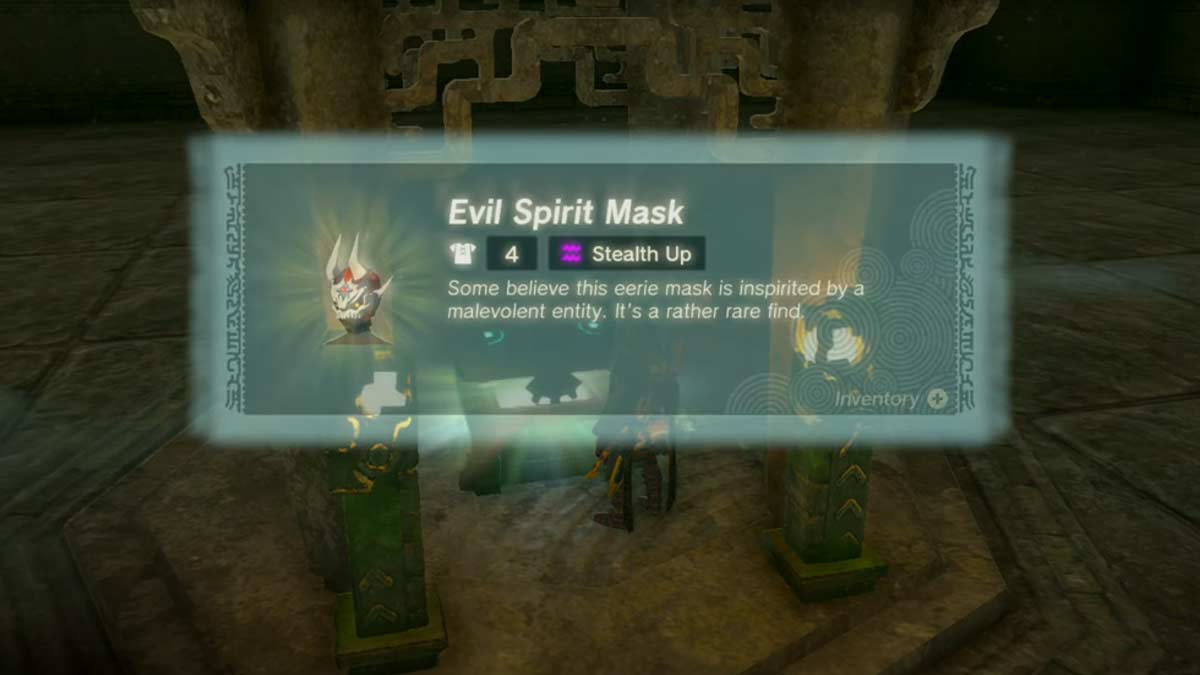evil spirit mask tears of the kingdom treasure chest 