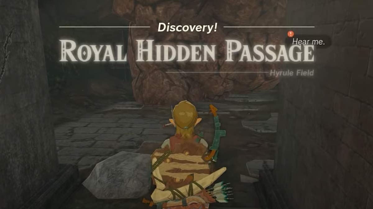 explore Royal Hidden Passage totk
