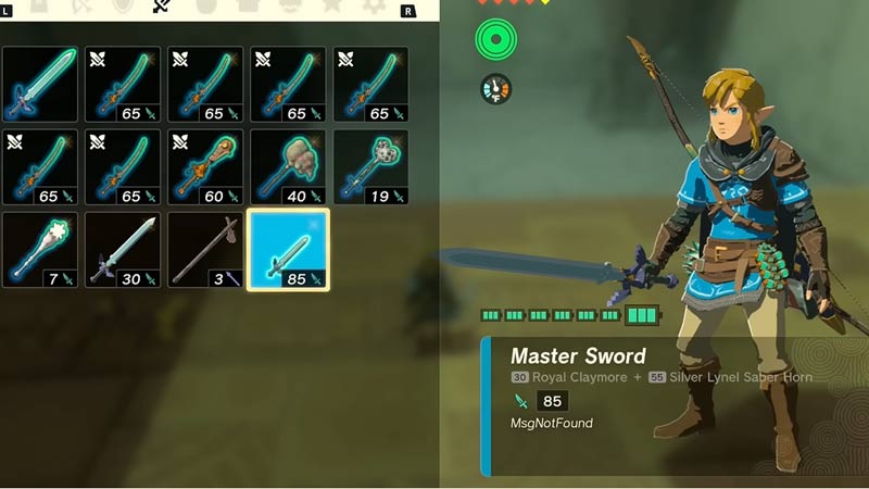 fusing Unbreakable Master Sword in Zelda TOTK