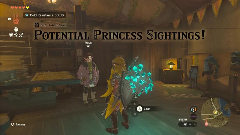 get potential princess sightings quest