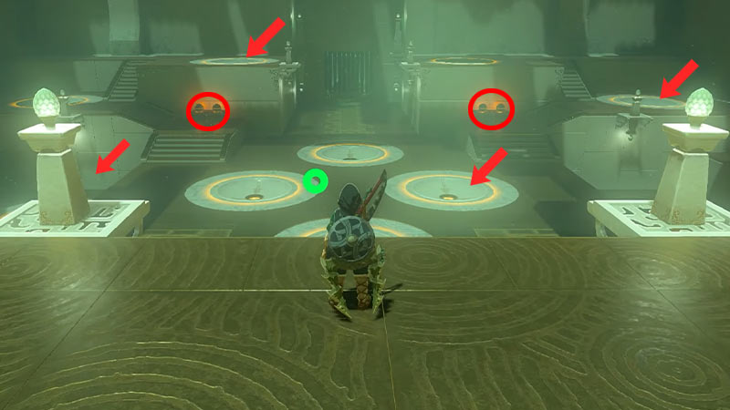 ground ball/ orb slots correct location Alignment of the Circles Puzzle Solution in Zelda TotK