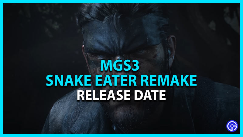 mgs3 snake eater remake release date
