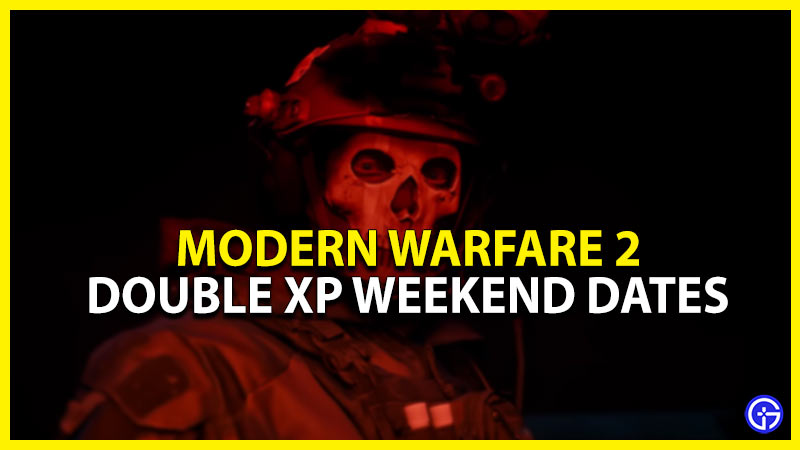 double xp weekend dates modern warfare 2
