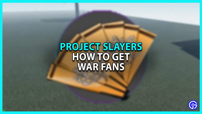 Roblox Project Slayers PS War Fans Weapon