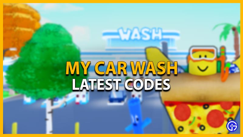 my car wash codes
