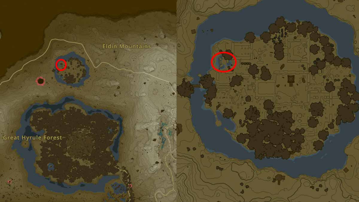 six dragons location for the quest in totk zelda