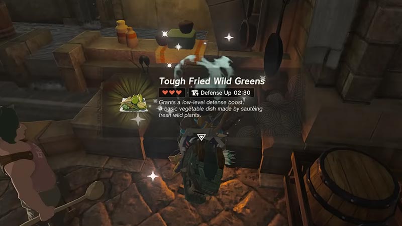 Tough Fried Wild Greens recipe in Zelda ToTK