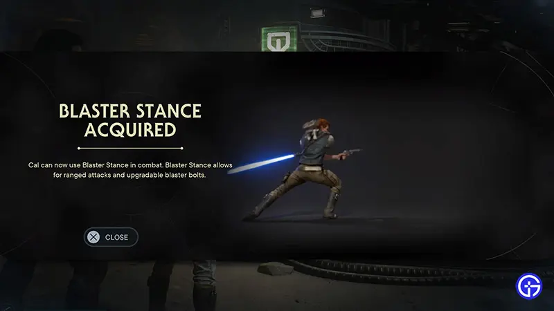 how to unlock blaster stance in star wars jedi survivor