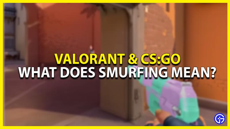 what does smurfing mean in online games