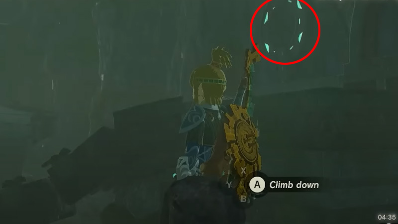 water tunnel to break for watery puzzle in sidon of the zora quest totk