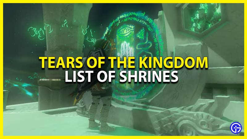 list of shrines tears of the kingdom