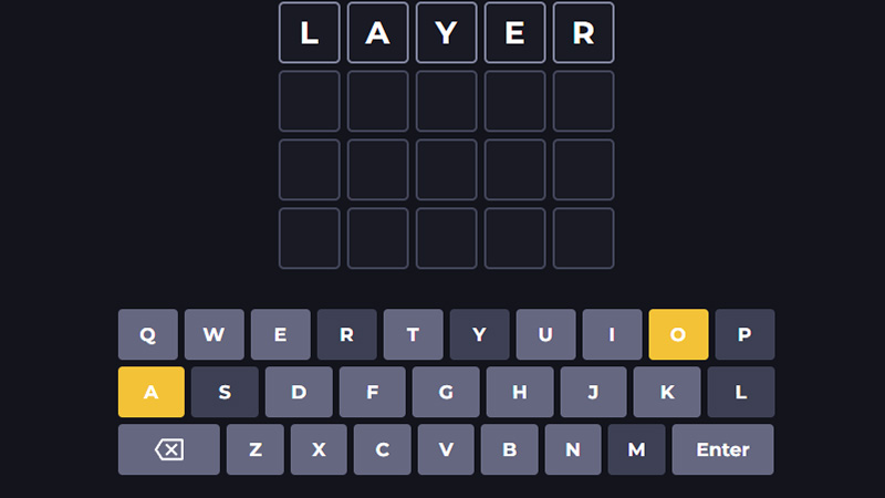 5 letter words with ay in the middle 