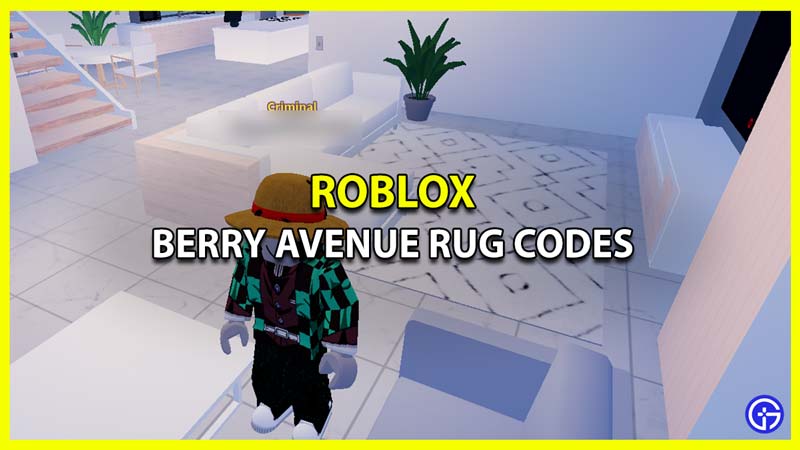 All Berry Avenue Rug Codes
