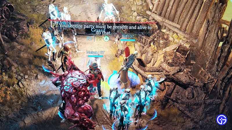 Diablo 4 Entire Party Must Be Present Bug