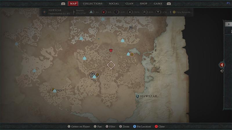 Diablo 4 Map 