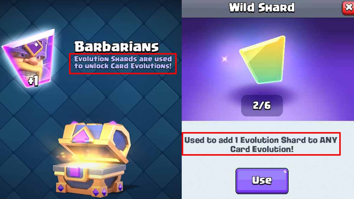 Evolution and wild Shards In Clash Royale How To Get