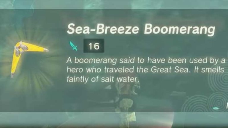 Tears Of The Kingdom: How To Get Sea Breeze Boomerang