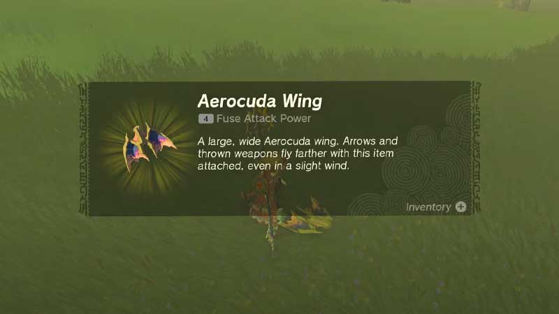 Get Aerocuda Wings Zelda Tears of the Kingdom