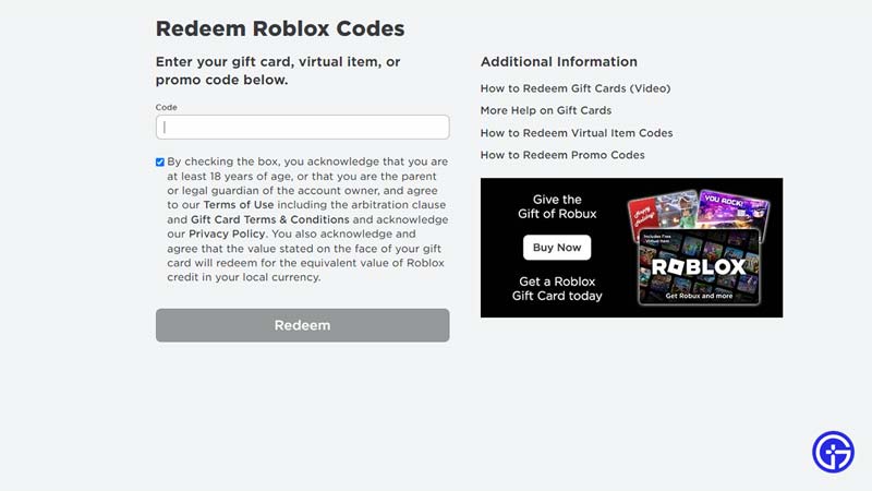 How to redeem a roblox gift card Code in 2023