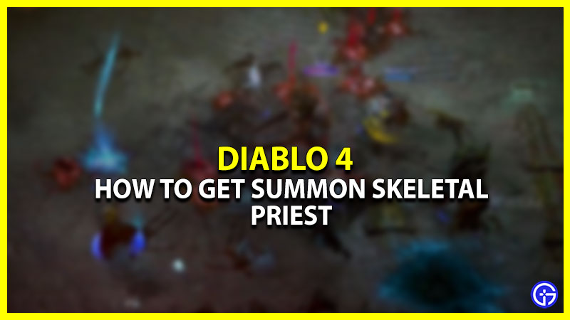 Skeletal Priest Diablo 4