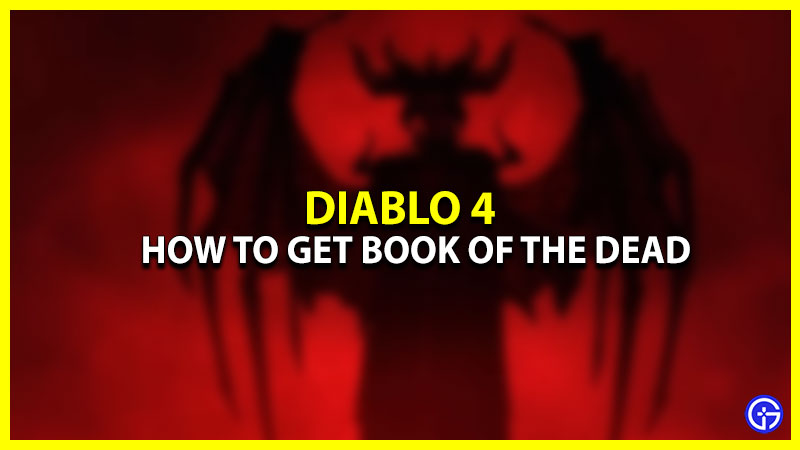 Book Of The Dead In Diablo 4
