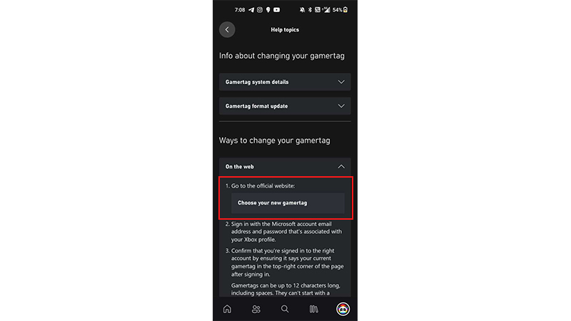 Change Xbox Gamertag On Phone