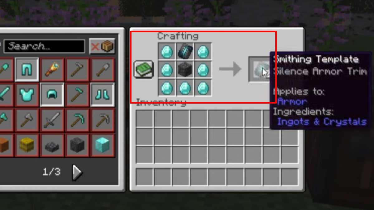 How to Duplicate Silence Armor Trim in Trails & Tales Update and get more in minecraft