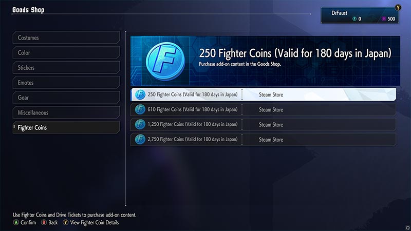 Fighter Coins in Street Fighter 6