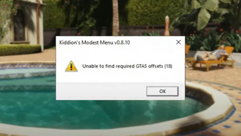 Unable to find required gta 5 offsets 0 как решить