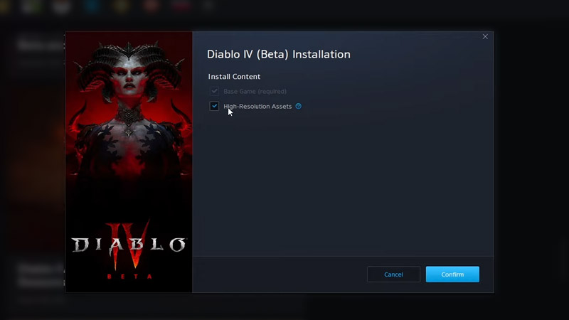 How to Install or Remove High Resolution Assets in Diablo 4