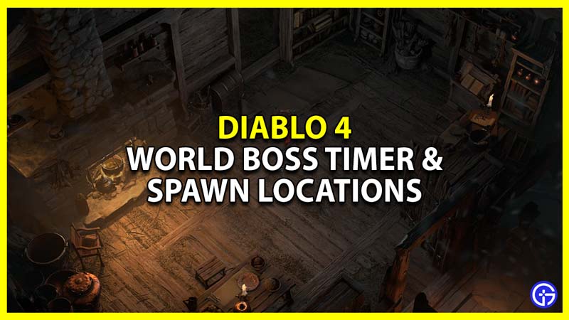 Diablo 4 World Boss Spawn Timer