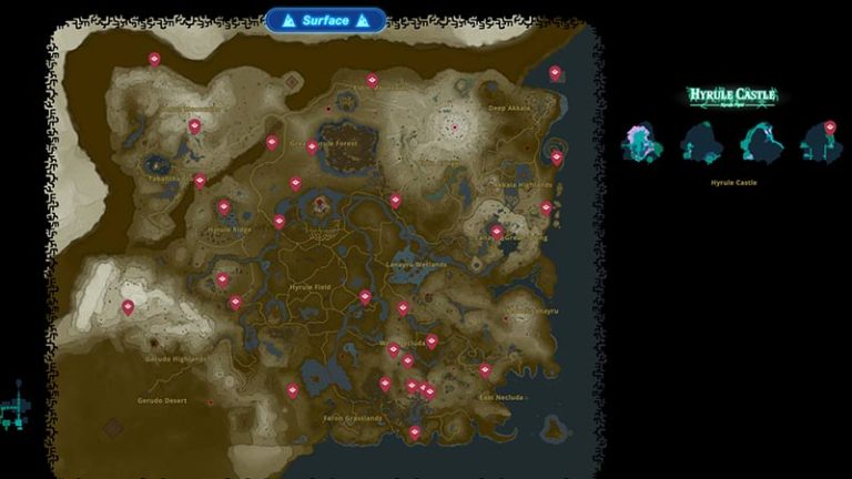 TOTK Hinox Locations Map Guide