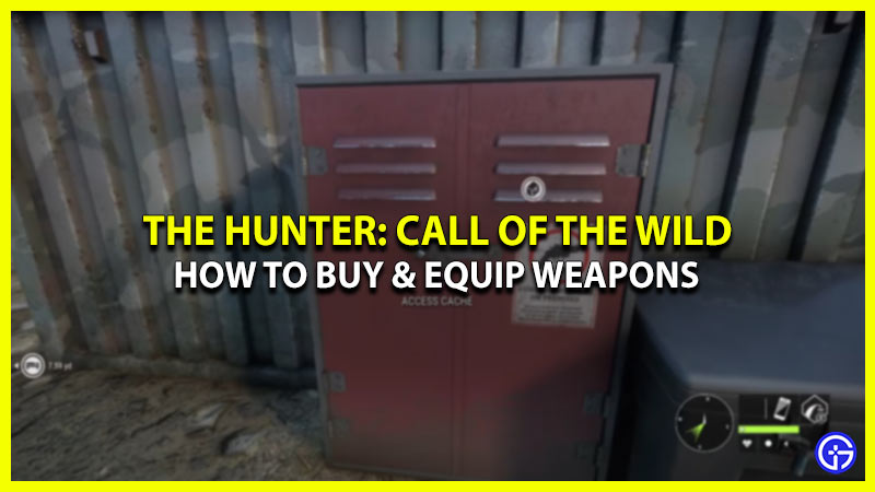 buy weapons in the hunter call of the wild