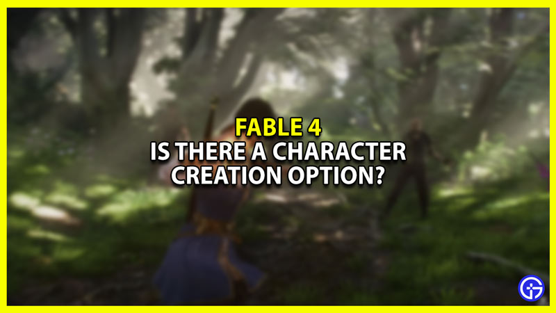 Character Creation option in Fable 4